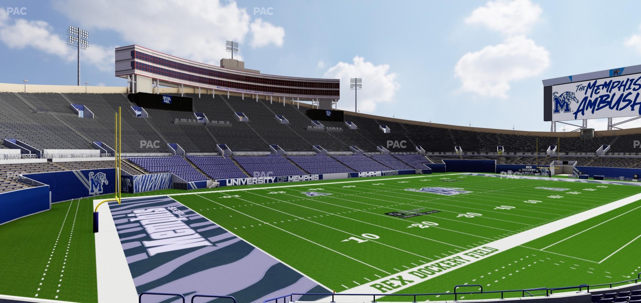 Seating view for Simmons Bank Liberty Stadium Section Box 109