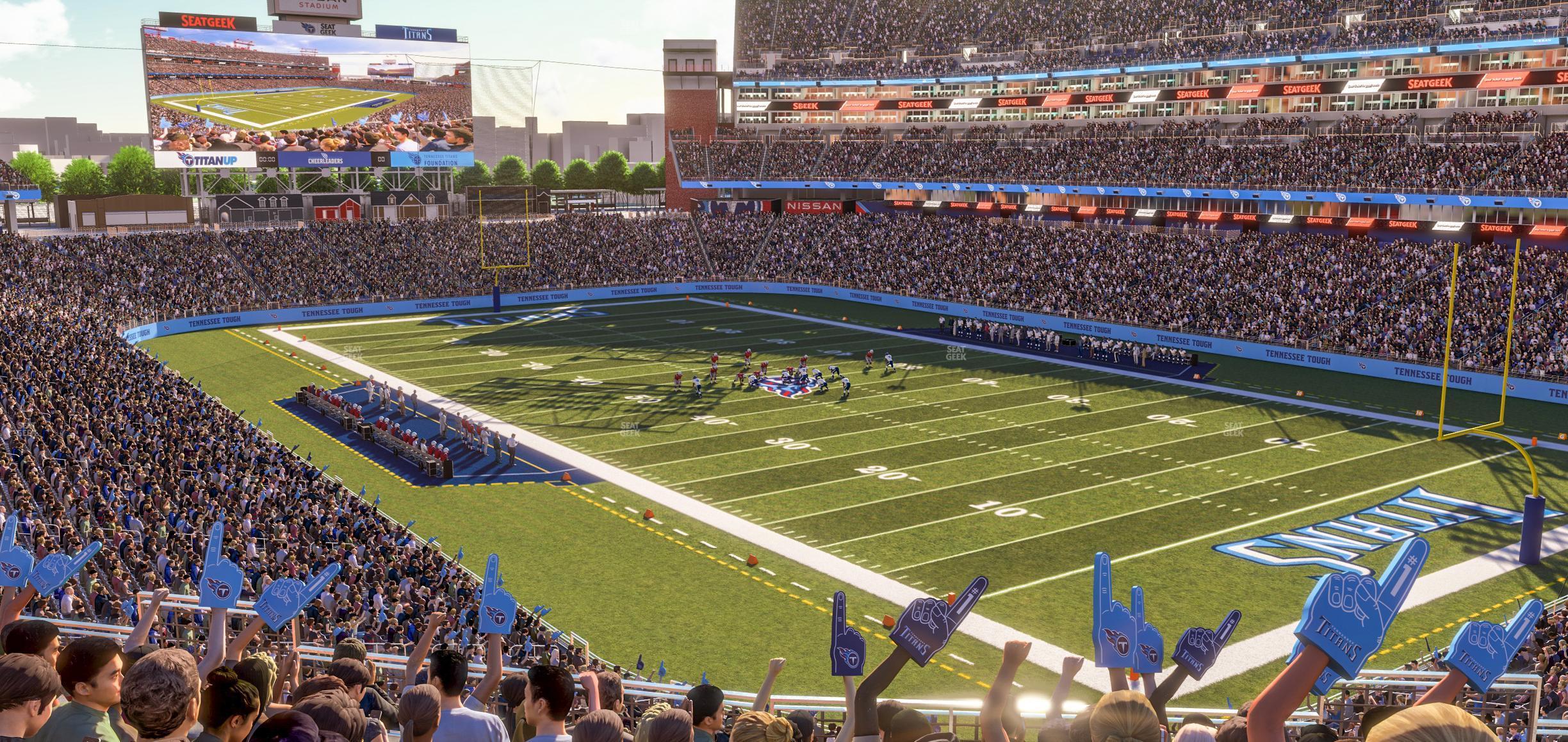 Seating view for Nissan Stadium Section 204