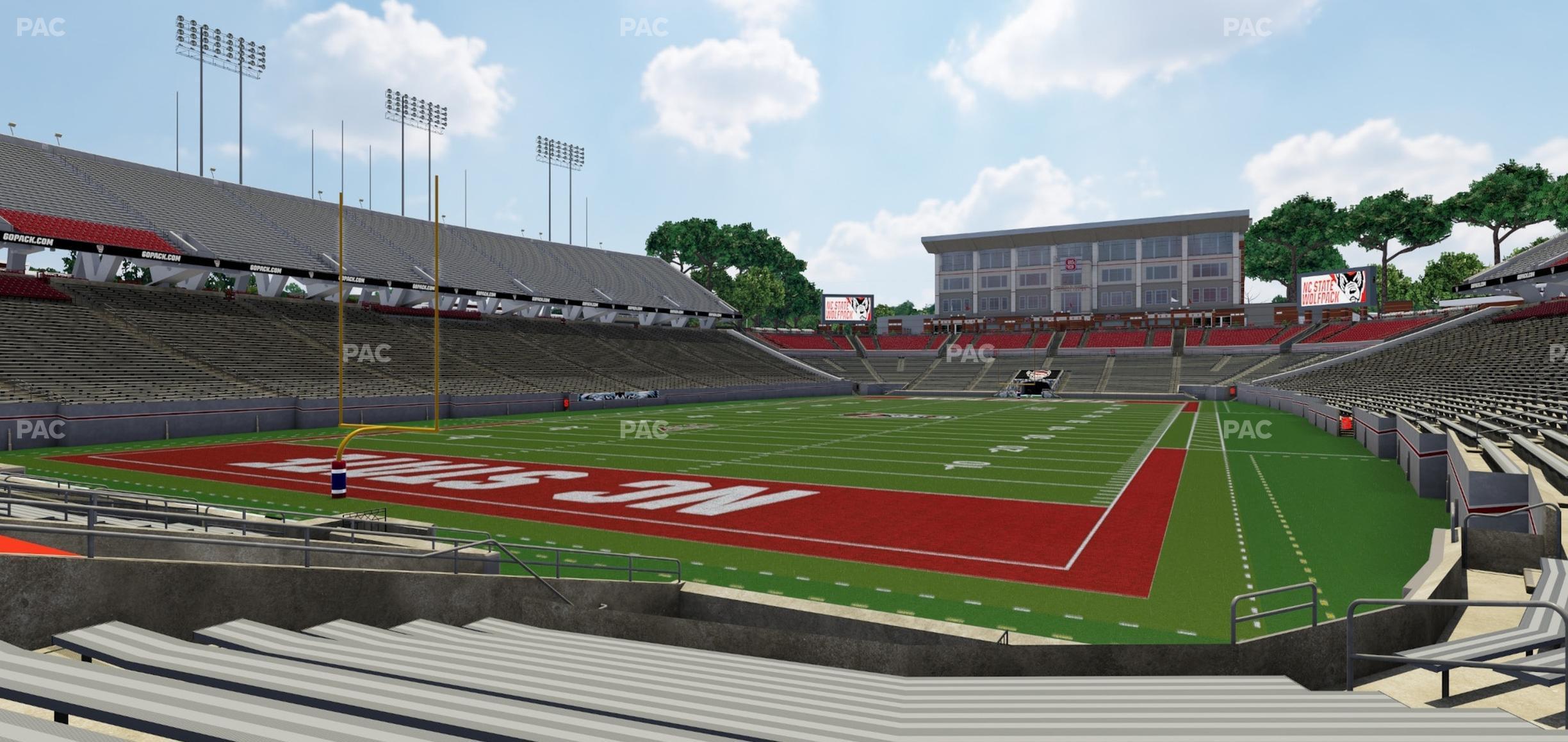 Seating view for Carter-Finley Stadium Section 121