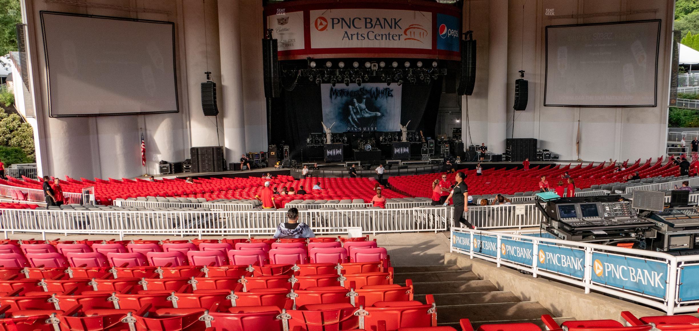 Seating view for PNC Bank Arts Center Section 303