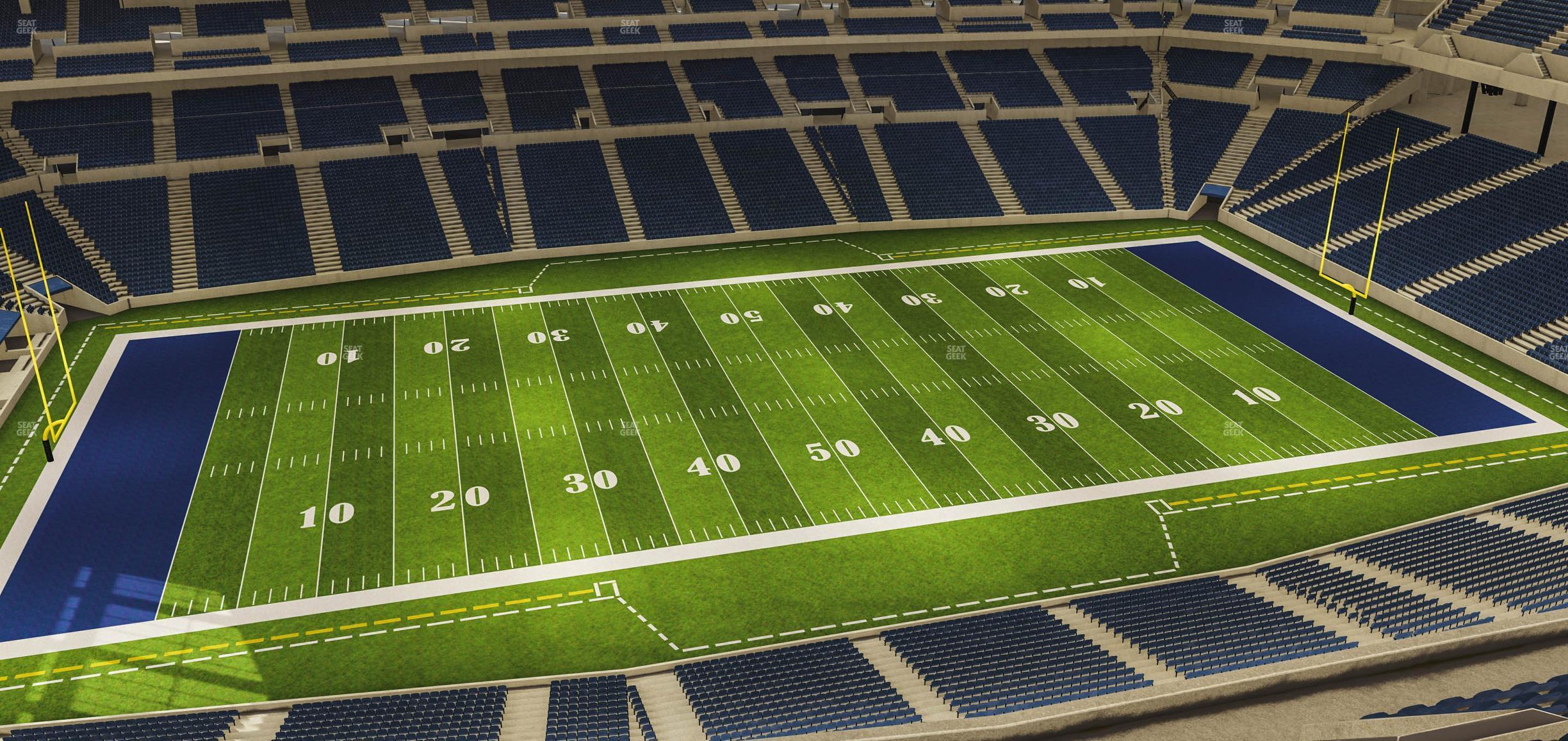 Seating view for Lucas Oil Stadium Section 615