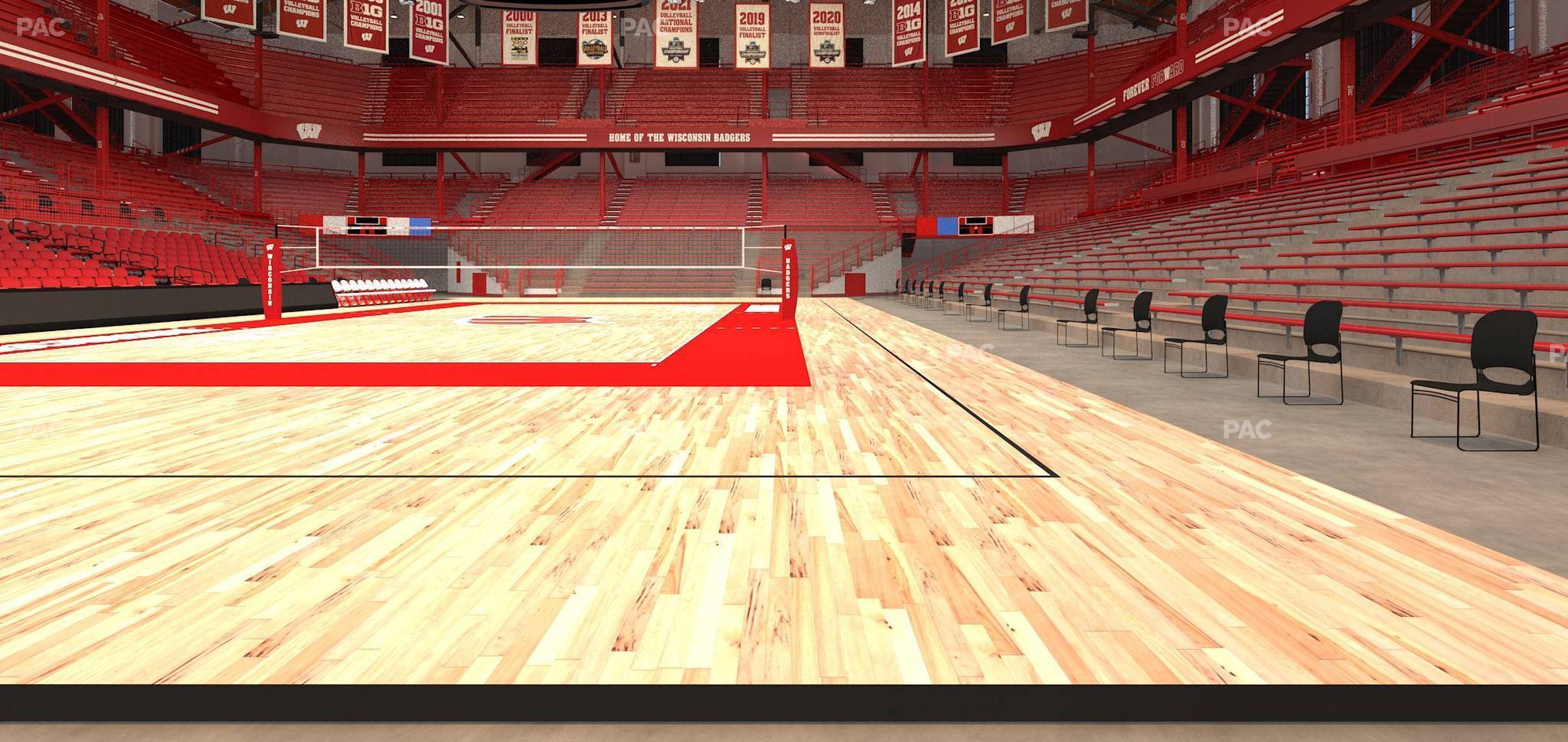 Seating view for Wisconsin Field House Section Wc V