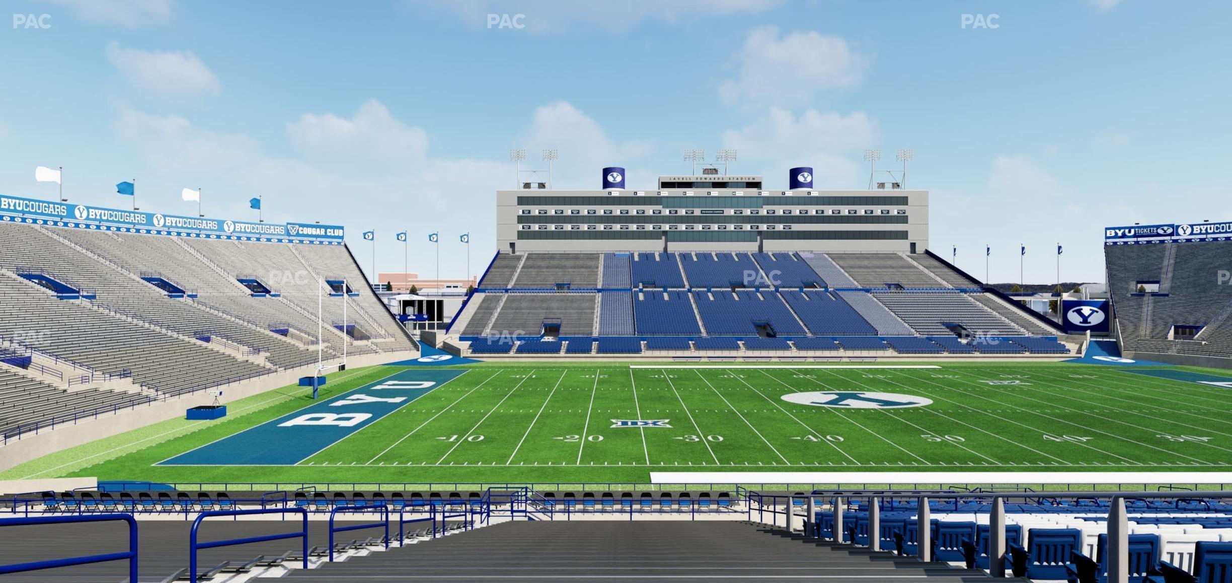 Seating view for LaVell Edwards Stadium Section 35 B