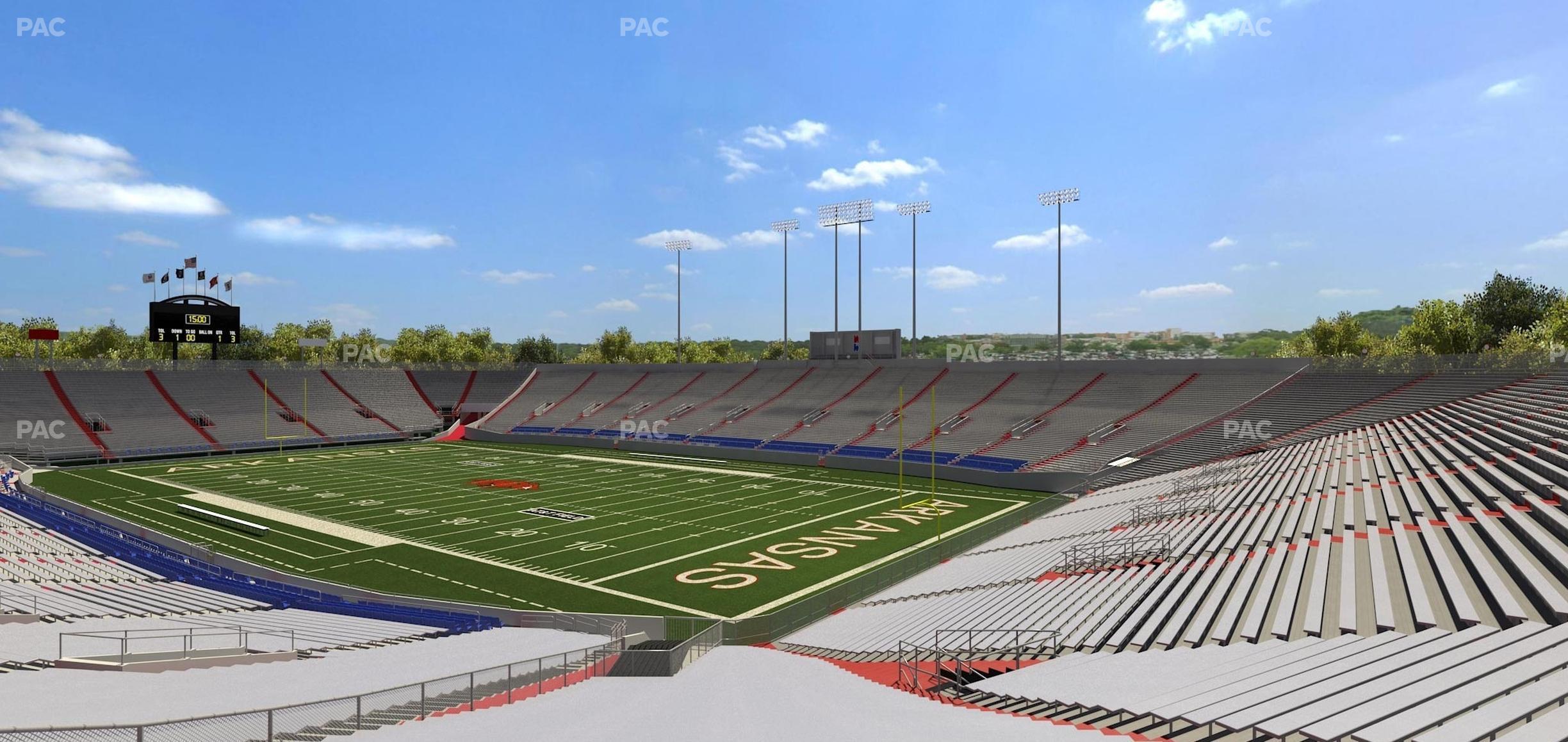 Seating view for War Memorial Stadium (Little Rock) Section 20