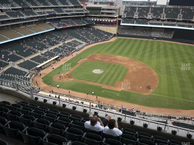 Seating view for Target Field Section 308