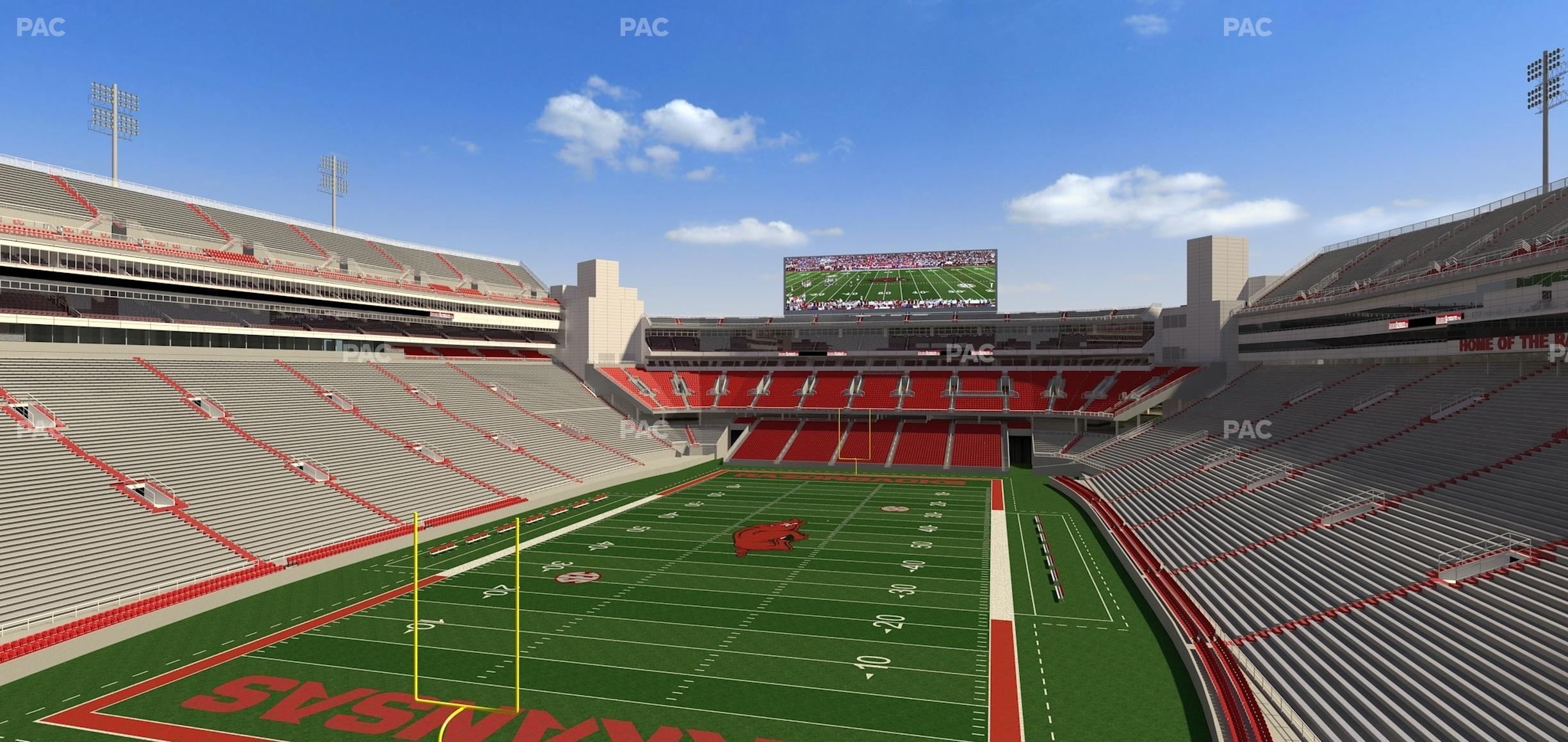 Seating view for Razorback Stadium Section Suite 22