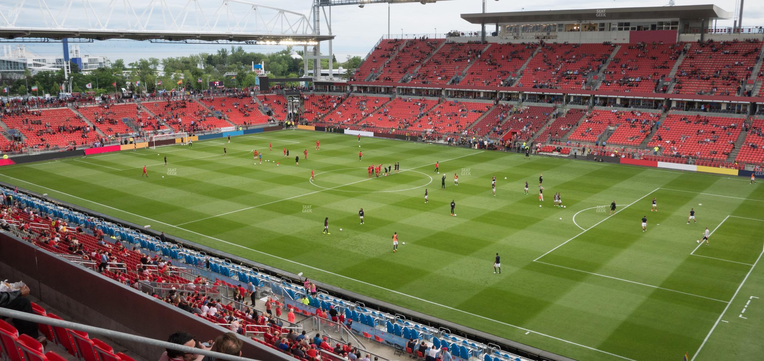 Seating view for BMO Field Section 203