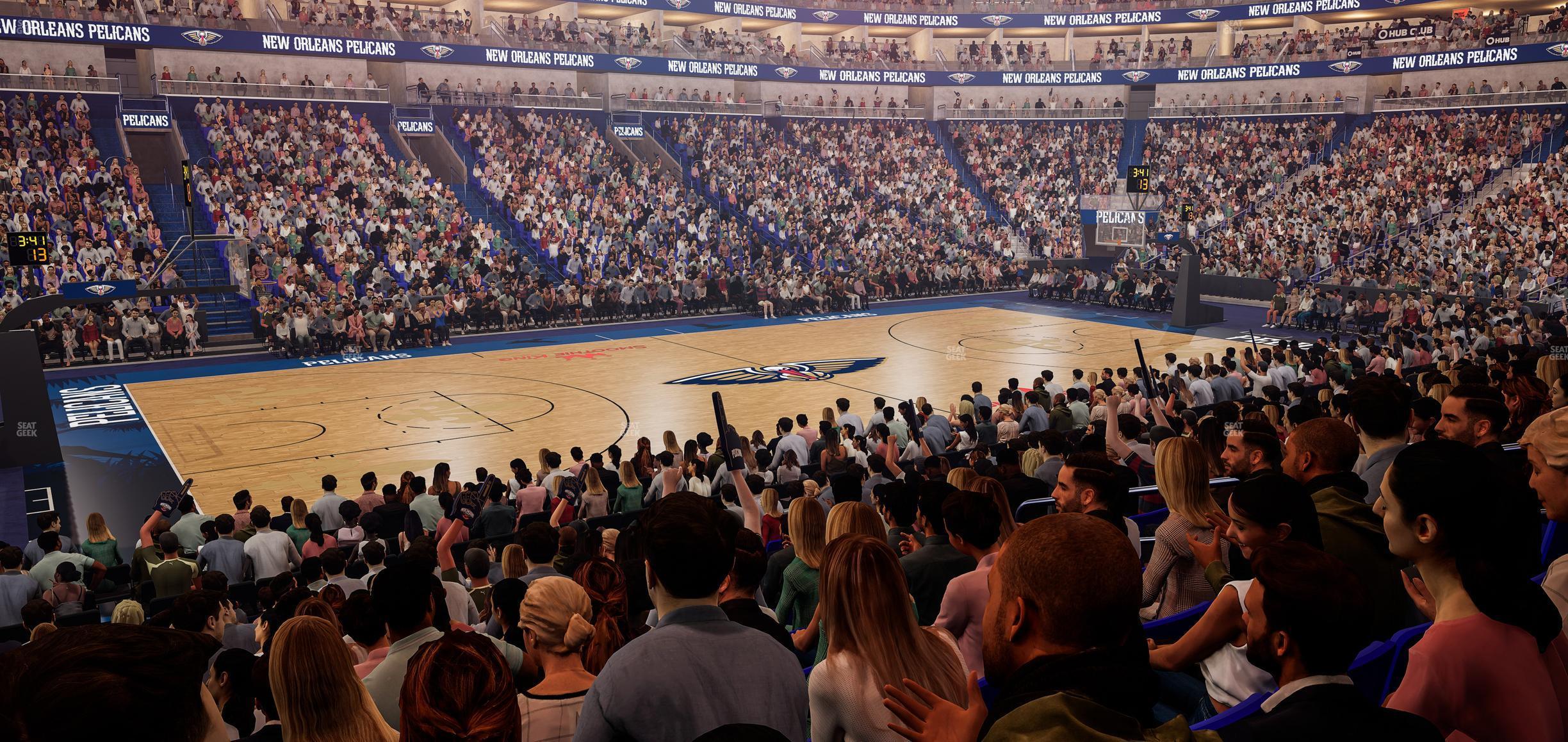 Seating view for Smoothie King Center Section 102