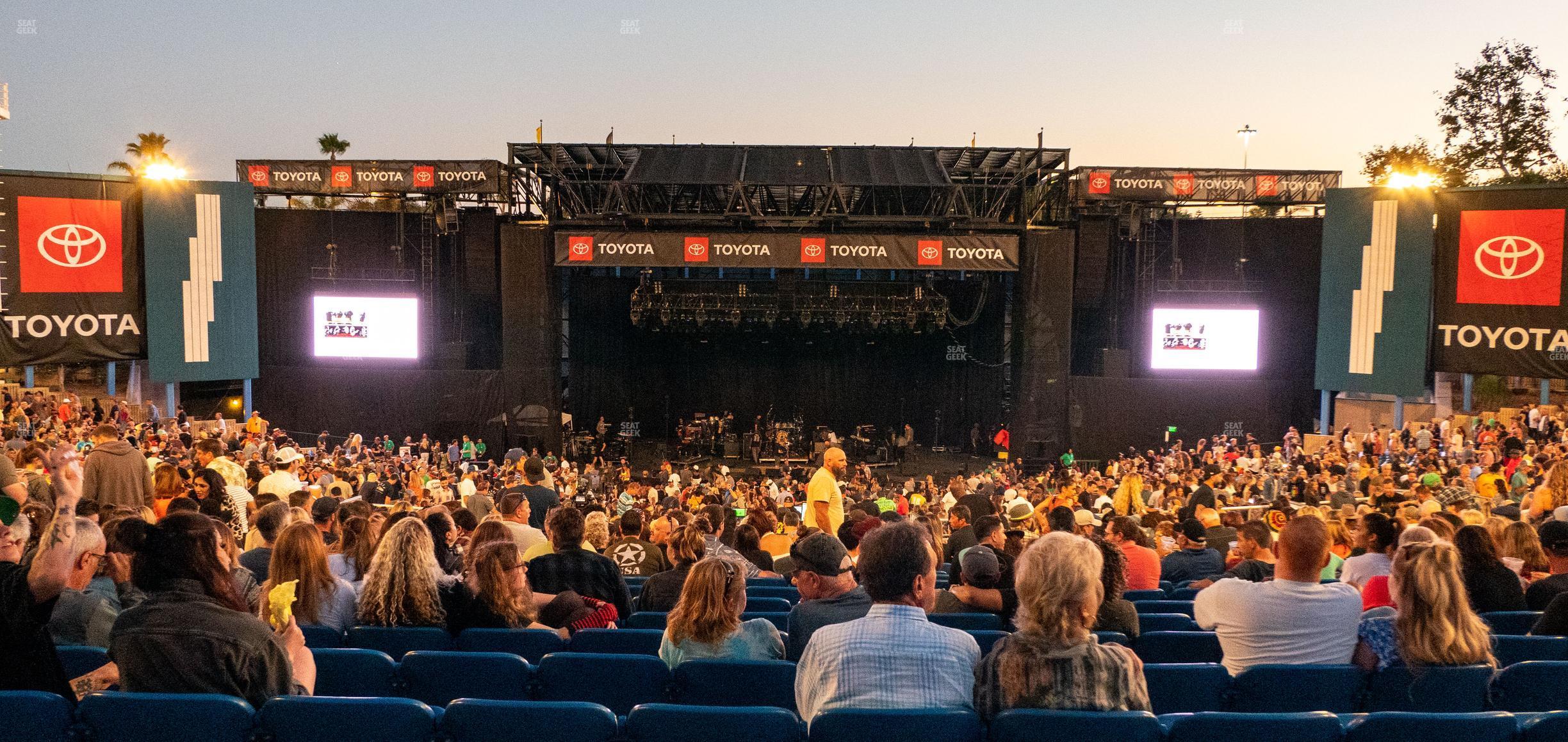 Seating view for Pacific Amphitheatre Section 6