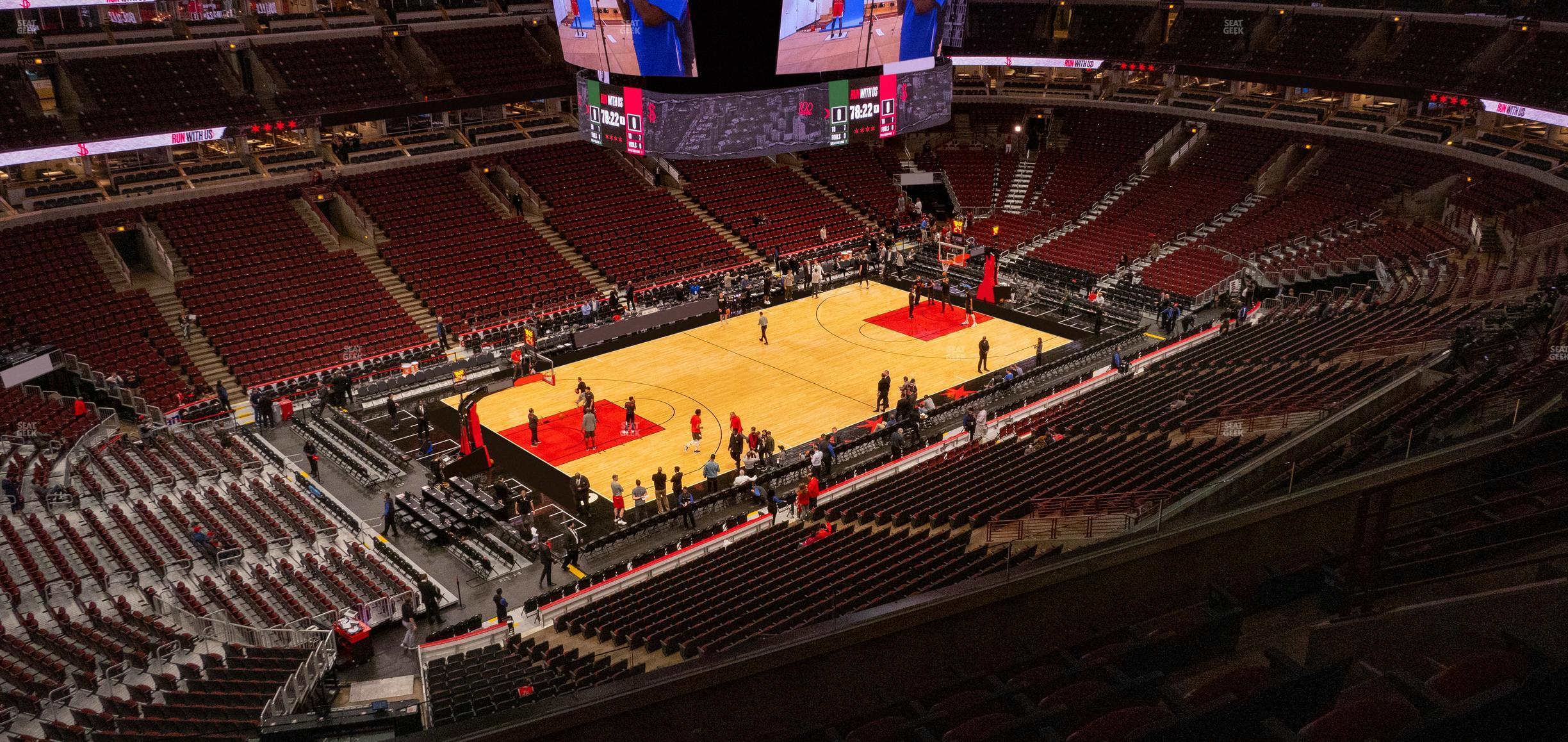 Seating view for United Center Section 321