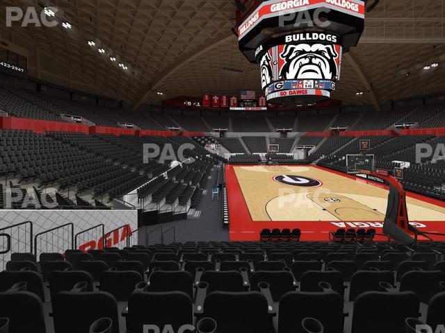 Seating view for Stegeman Coliseum Section A