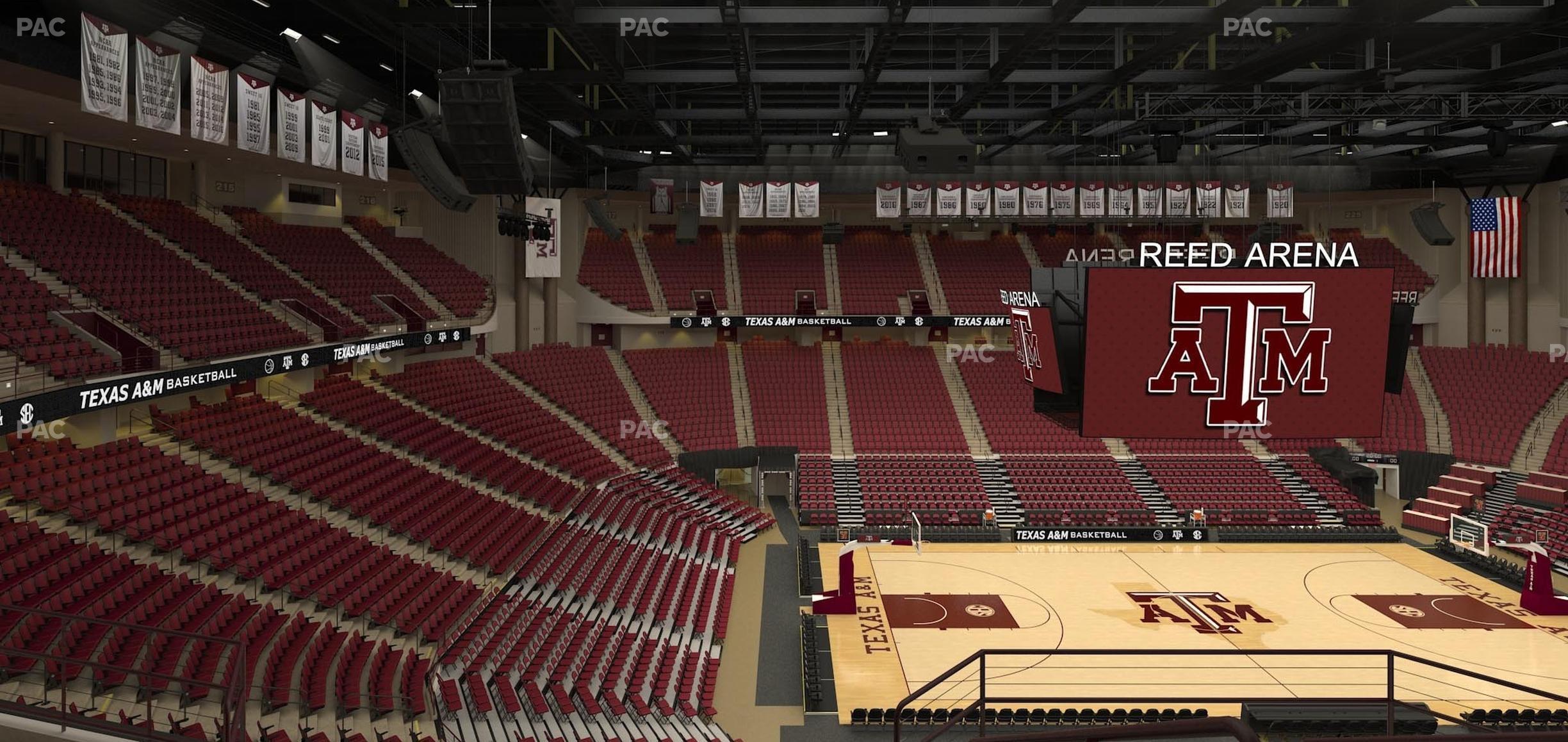 Seating view for Reed Arena Section 207