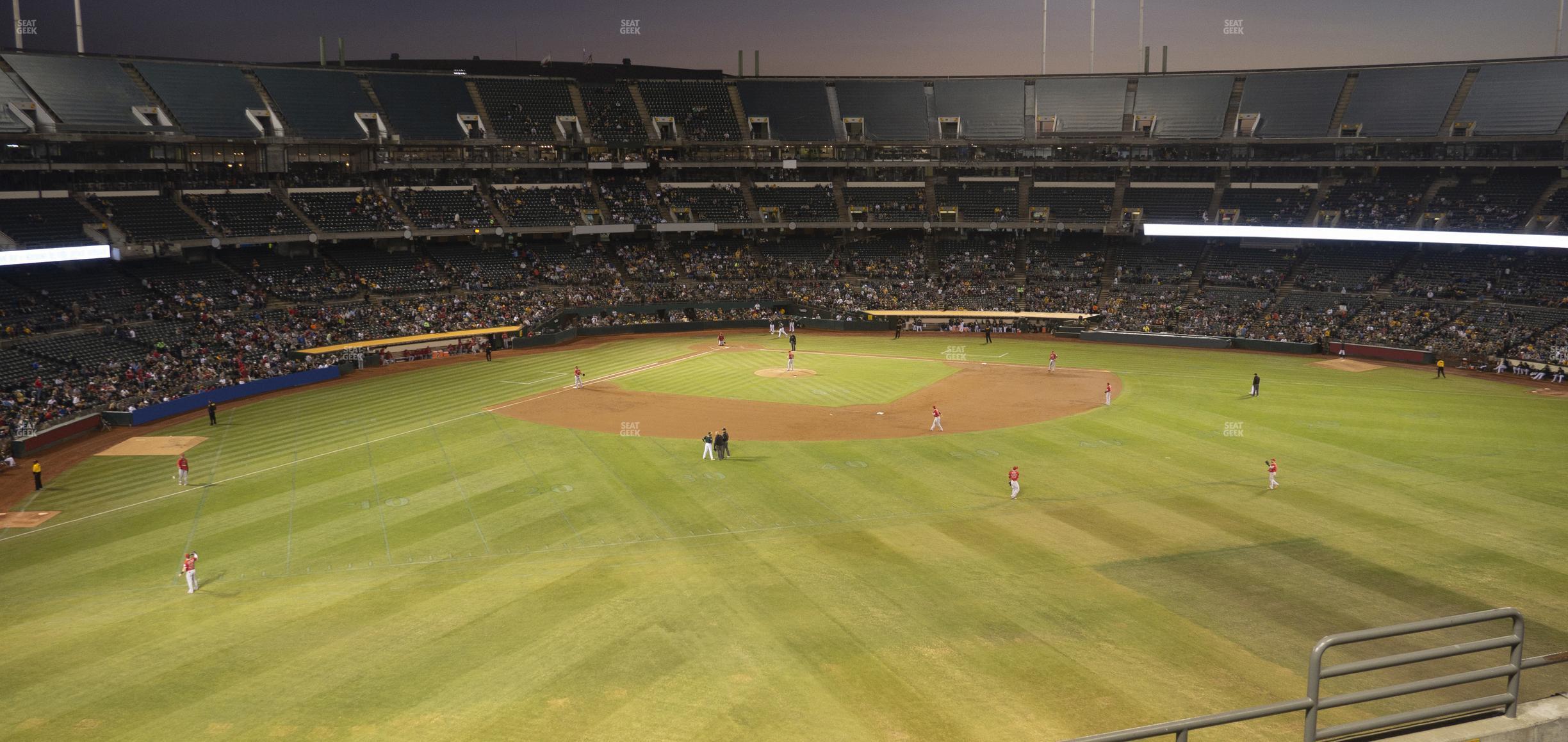 Seating view for Oakland Coliseum Section 246