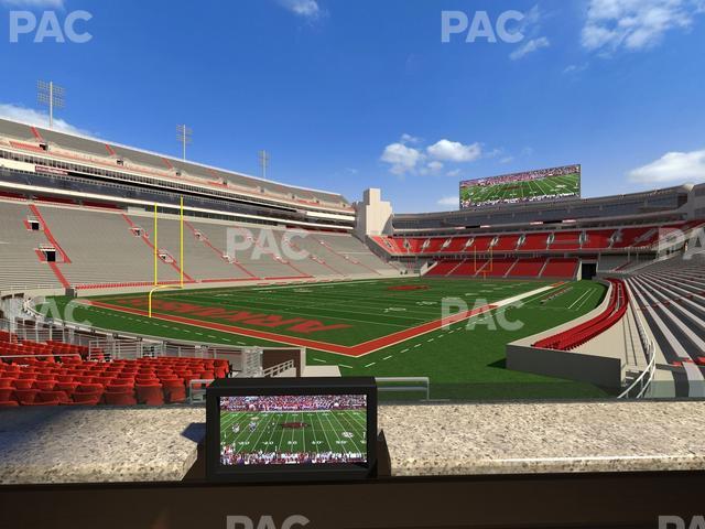 Seating view for Razorback Stadium Section Loge 21