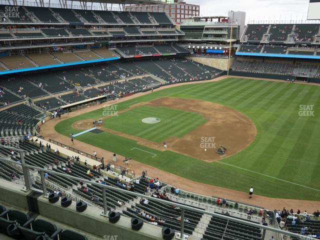 Seating view for Target Field Section 206