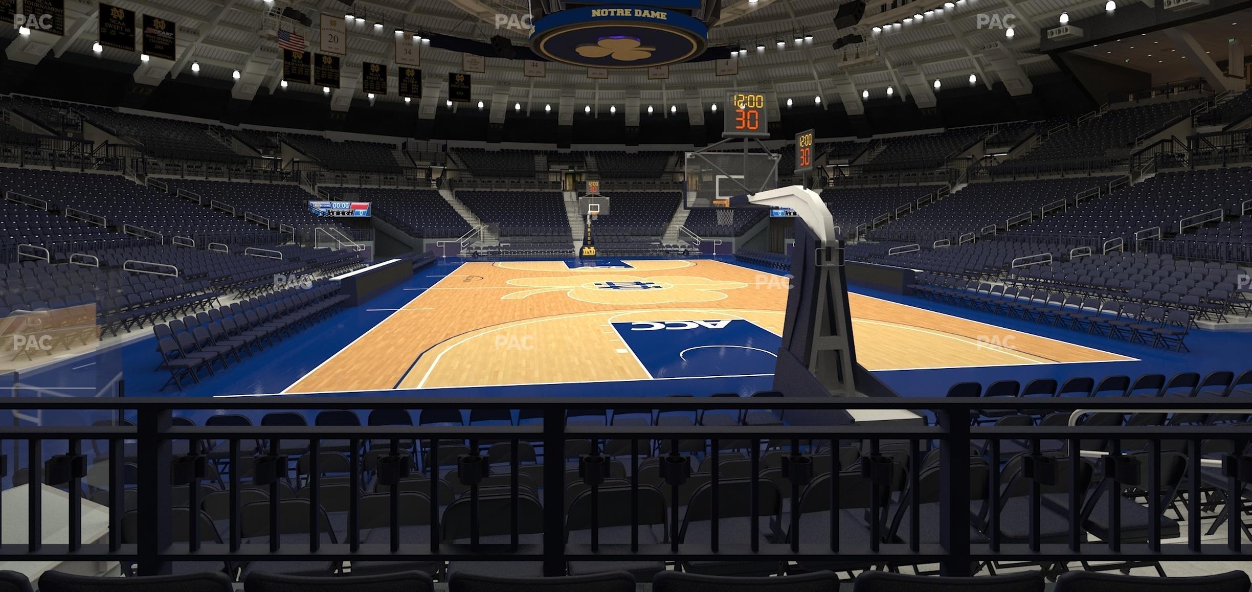 Seating view for Purcell Pavilion at the Joyce Center Section 6