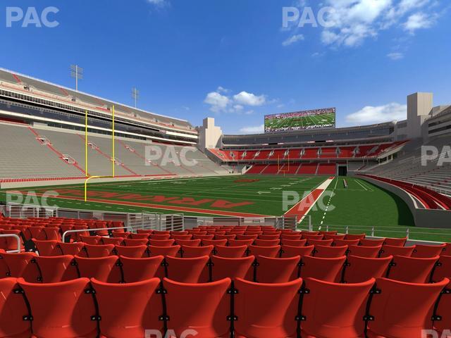 Seating view for Razorback Stadium Section F 2