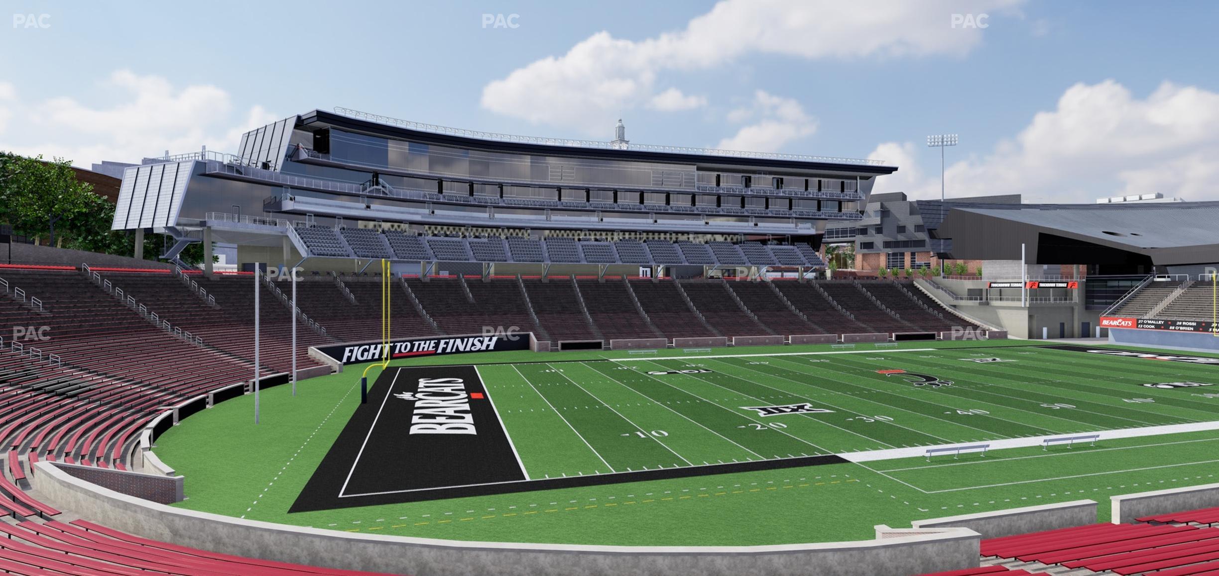 Seating view for Nippert Stadium Section 110