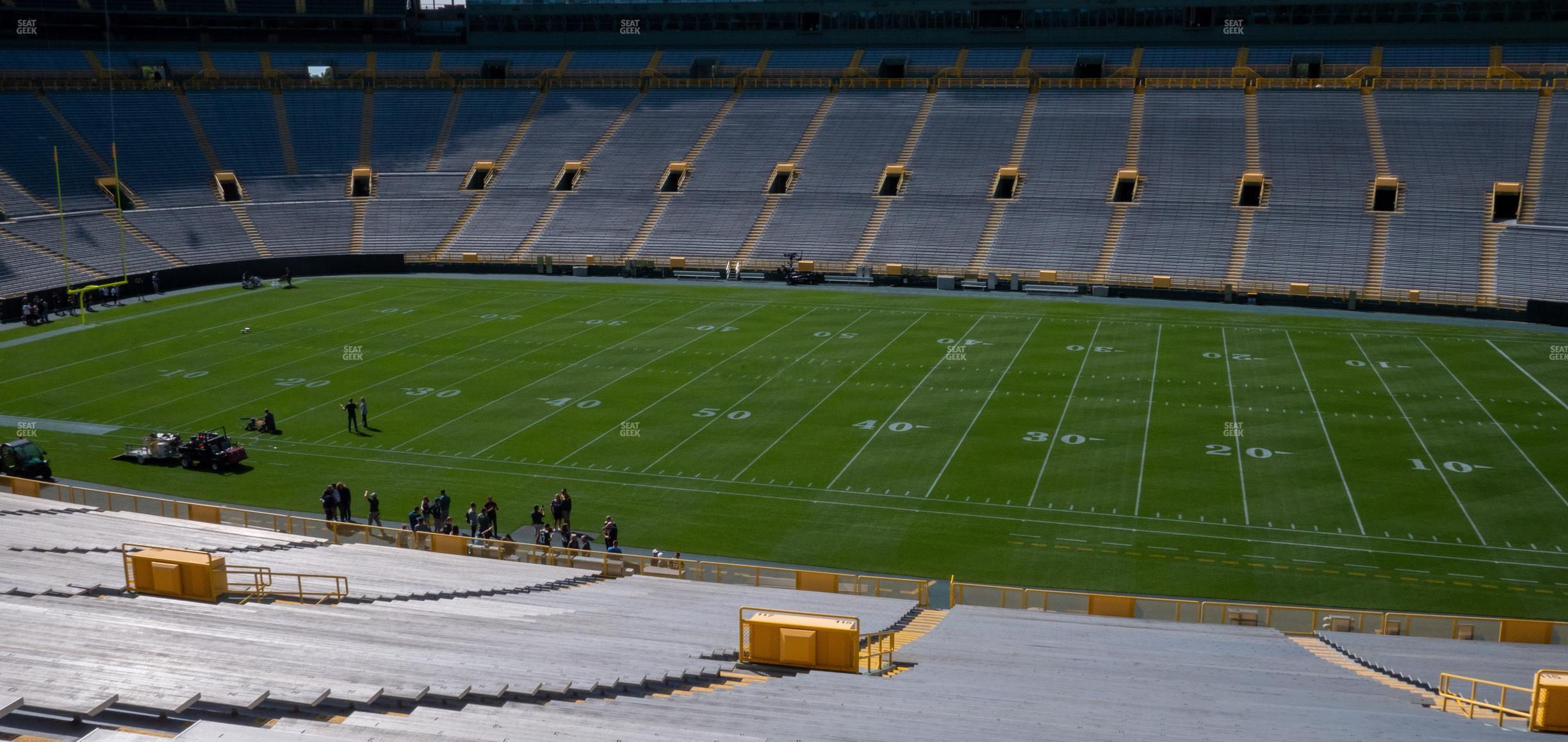 Seating view for Lambeau Field Section 115