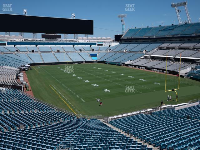 Seating view for EverBank Stadium Section Terrace Suite Chalet West 1