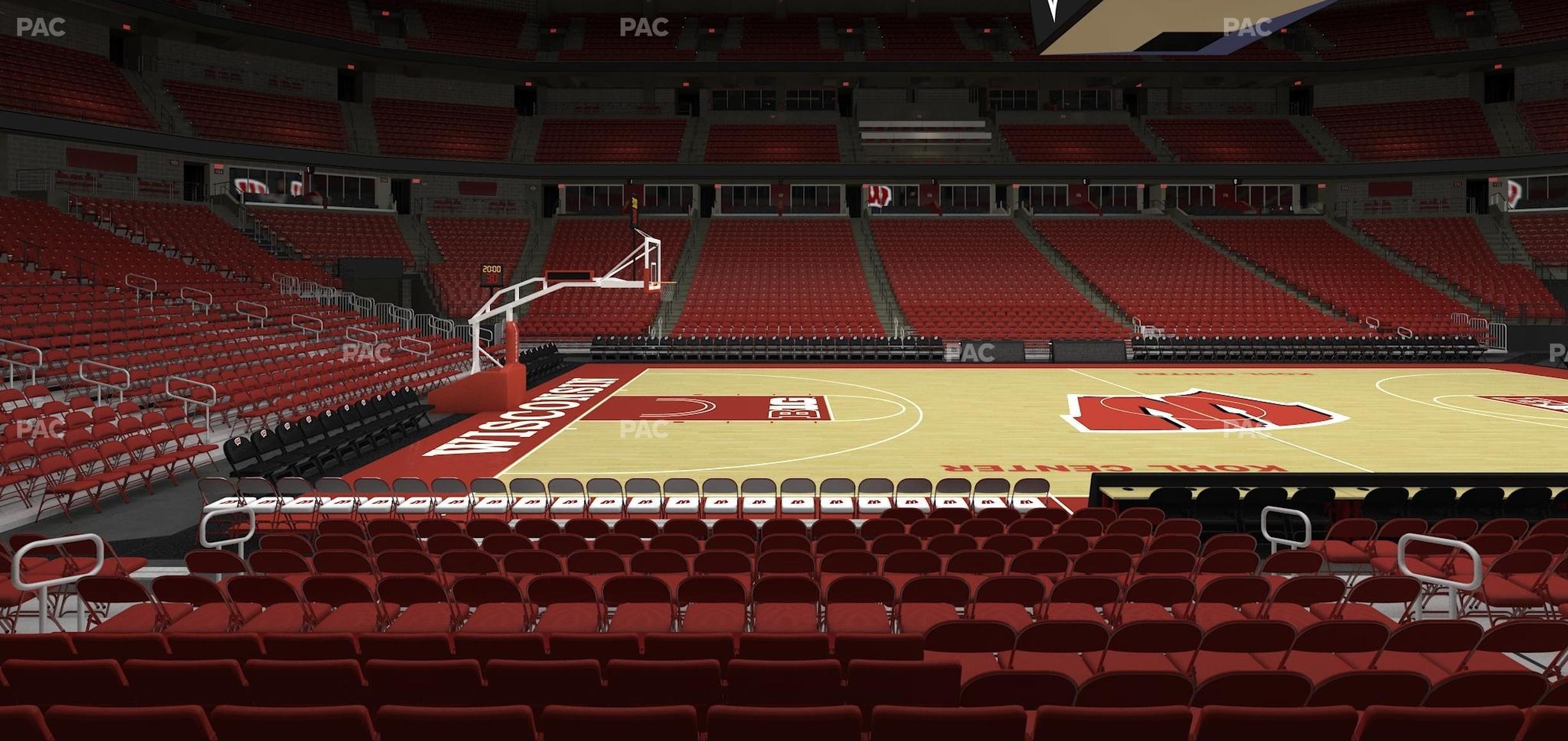 Seating view for Kohl Center Section 123