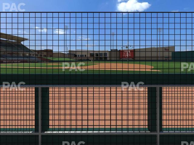 Seating view for Olsen Field at Blue Bell Park Section Dugout Suite 1