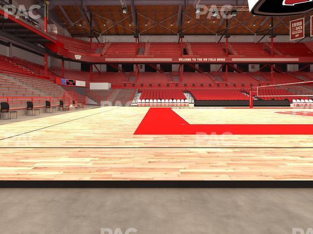 Seating view for Wisconsin Field House Section Wc S