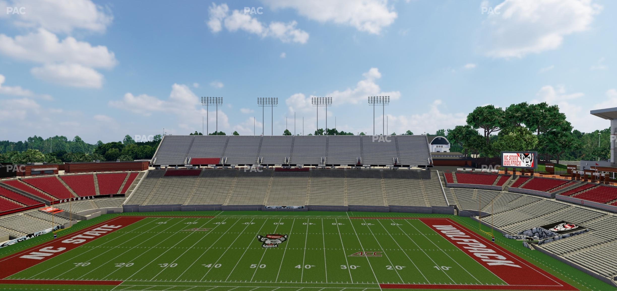 Seating view for Carter-Finley Stadium Section 27