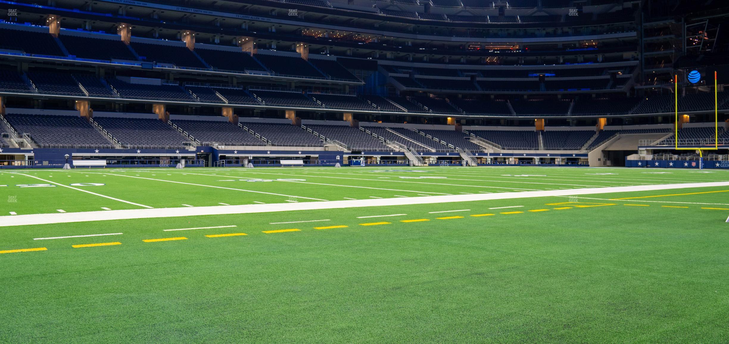 Seating view for AT&T Stadium Section Event Level Suite 18