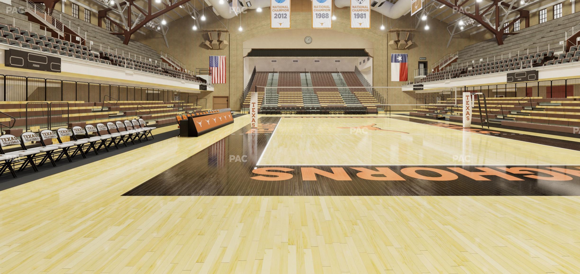 Seating view for Gregory Gym Section Floor 15