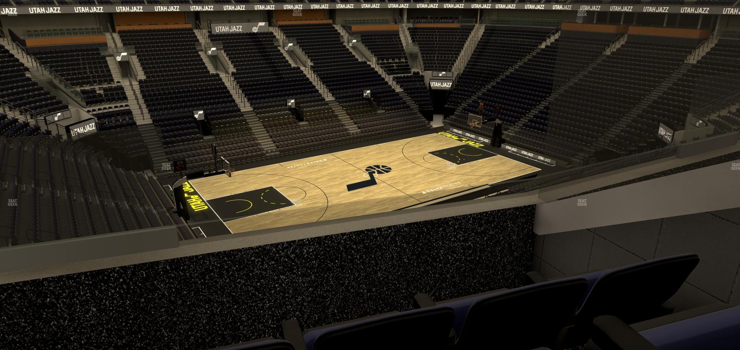 Seating view for Delta Center Section Suite 30