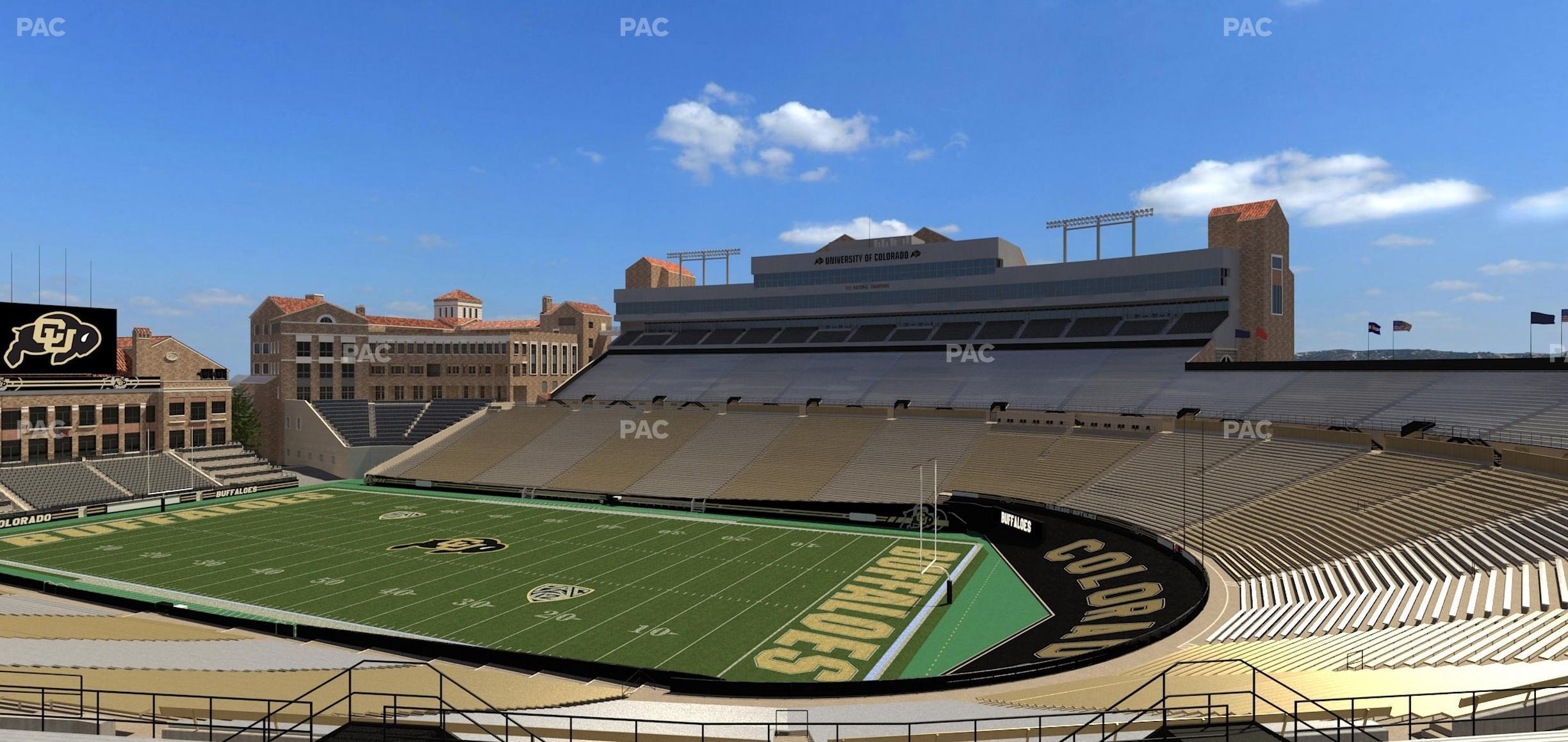 Seating view for Folsom Field Section 204