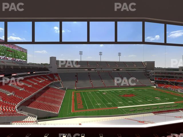 Seating view for Razorback Stadium Section 342