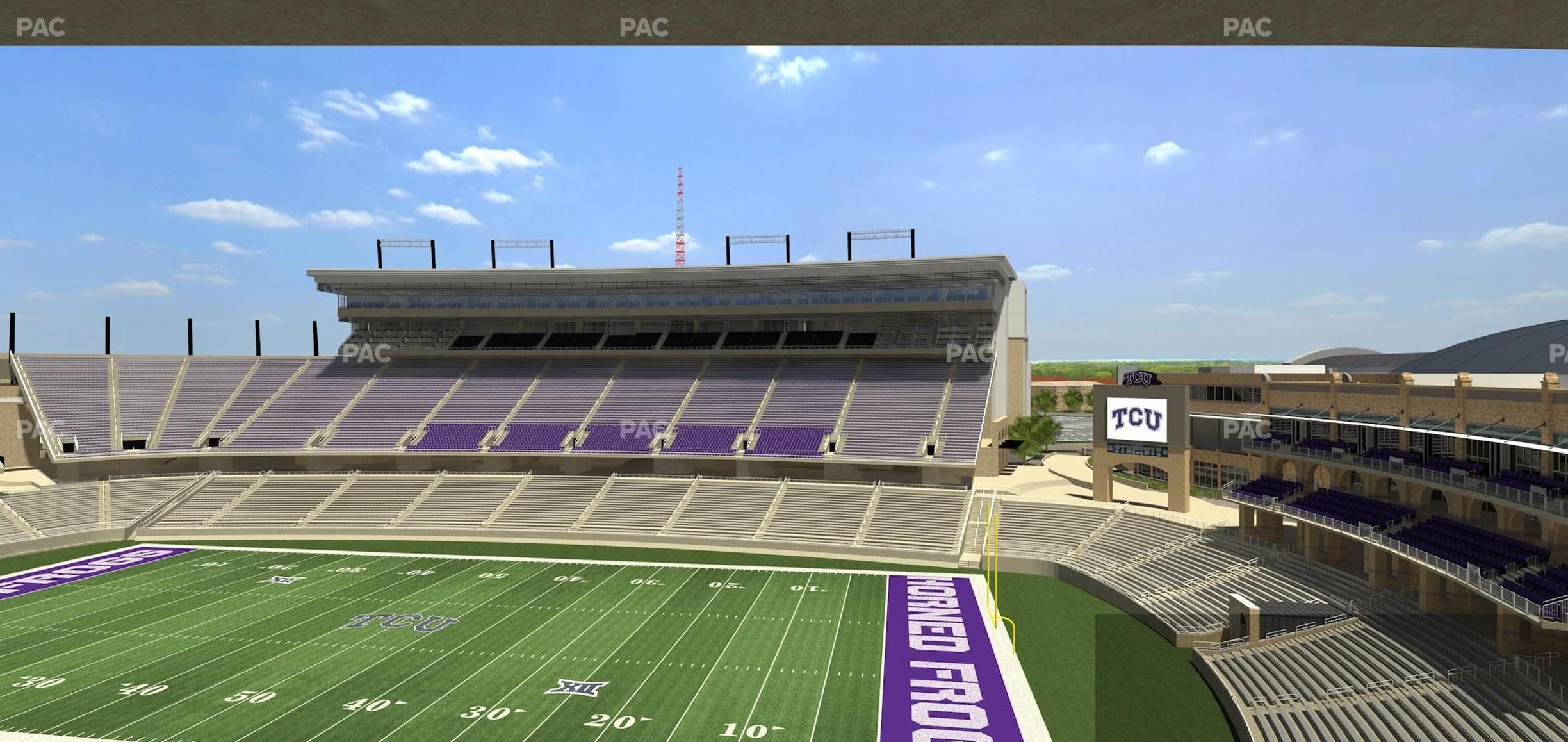 Seating view for Amon G Carter Stadium Section Champions Suite 3