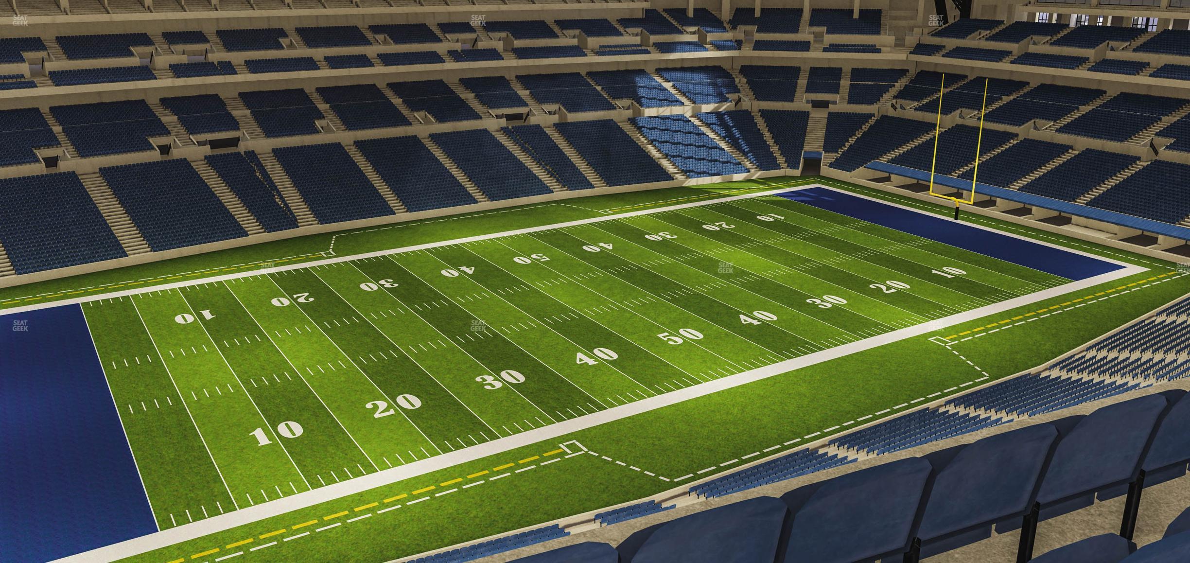 Seating view for Lucas Oil Stadium Section 544