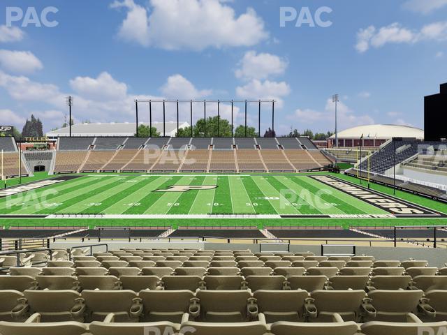 Seating view for Ross Ade Stadium Section Shively Club 5