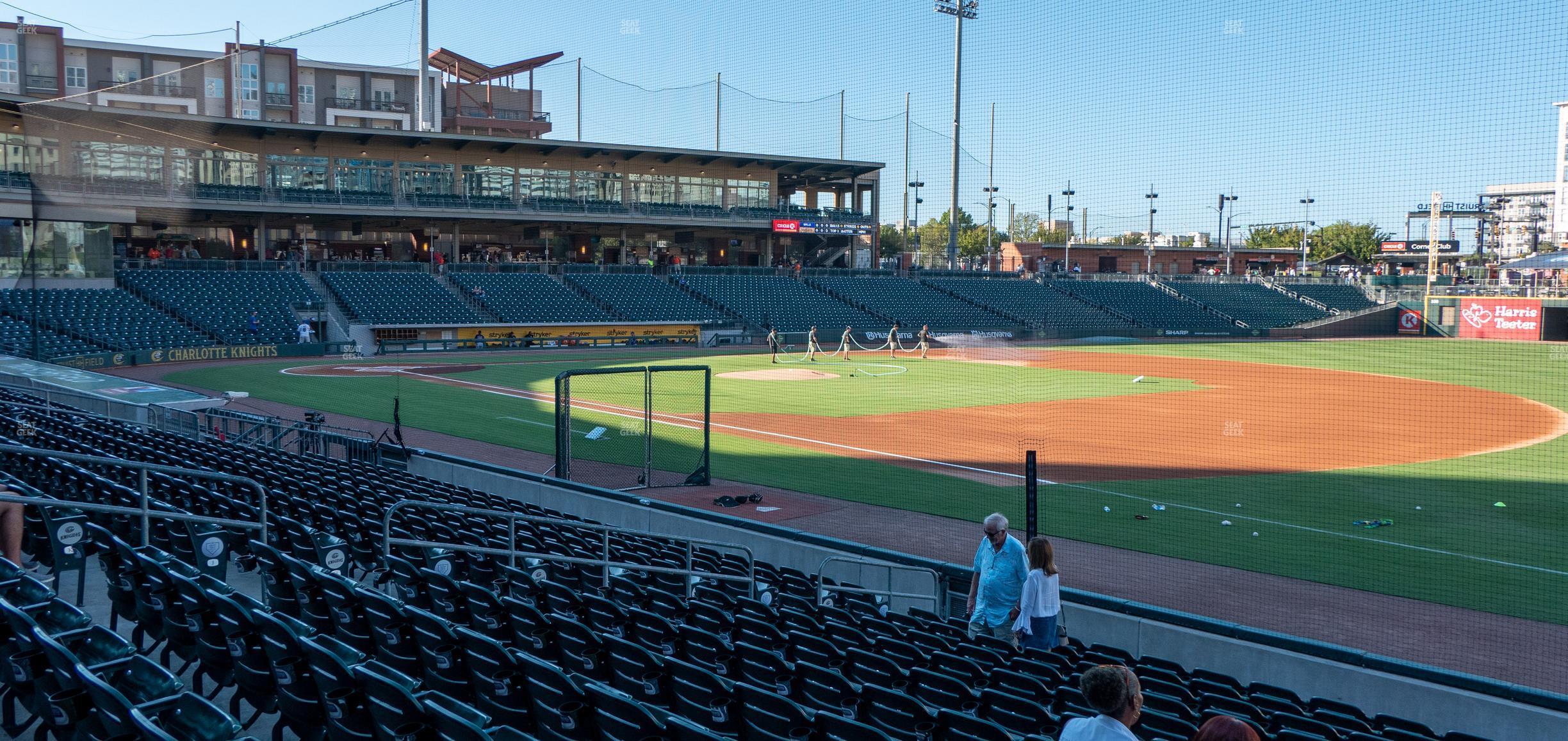 Seating view for Truist Field Section 104