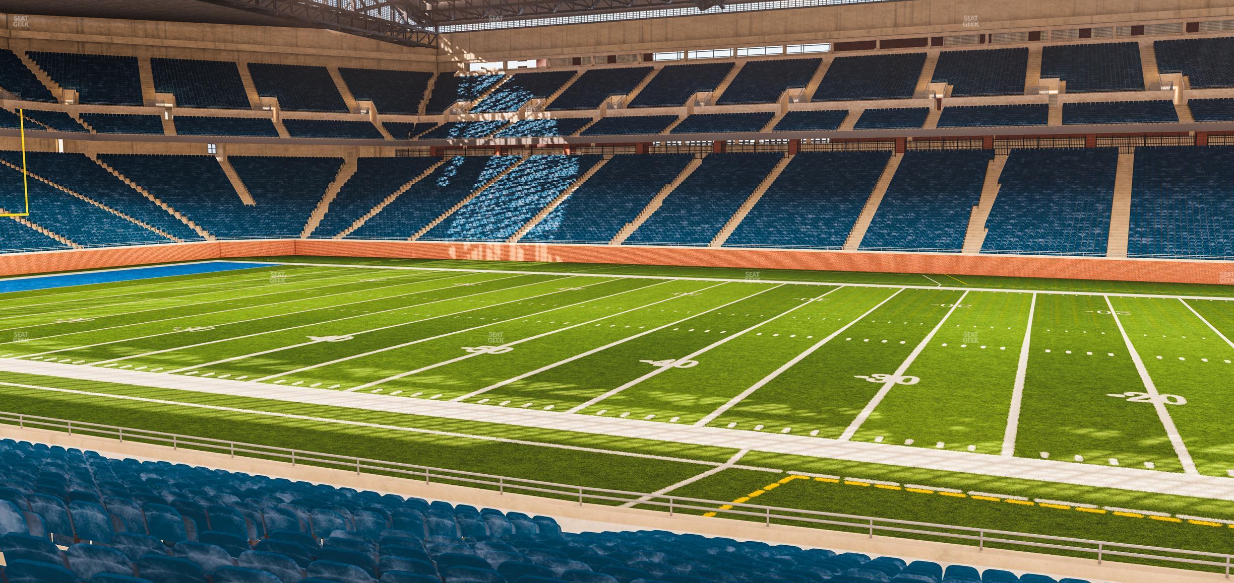 Seating view for Ford Field Section 108