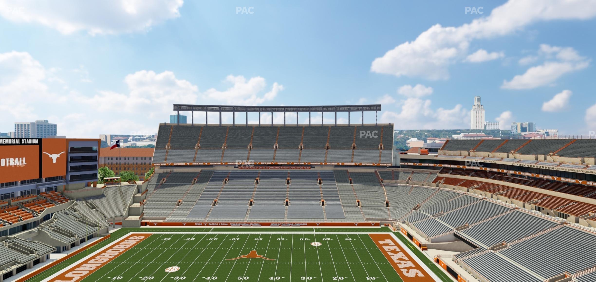 Seating view for Darrell K Royal - Texas Memorial Stadium Section 127