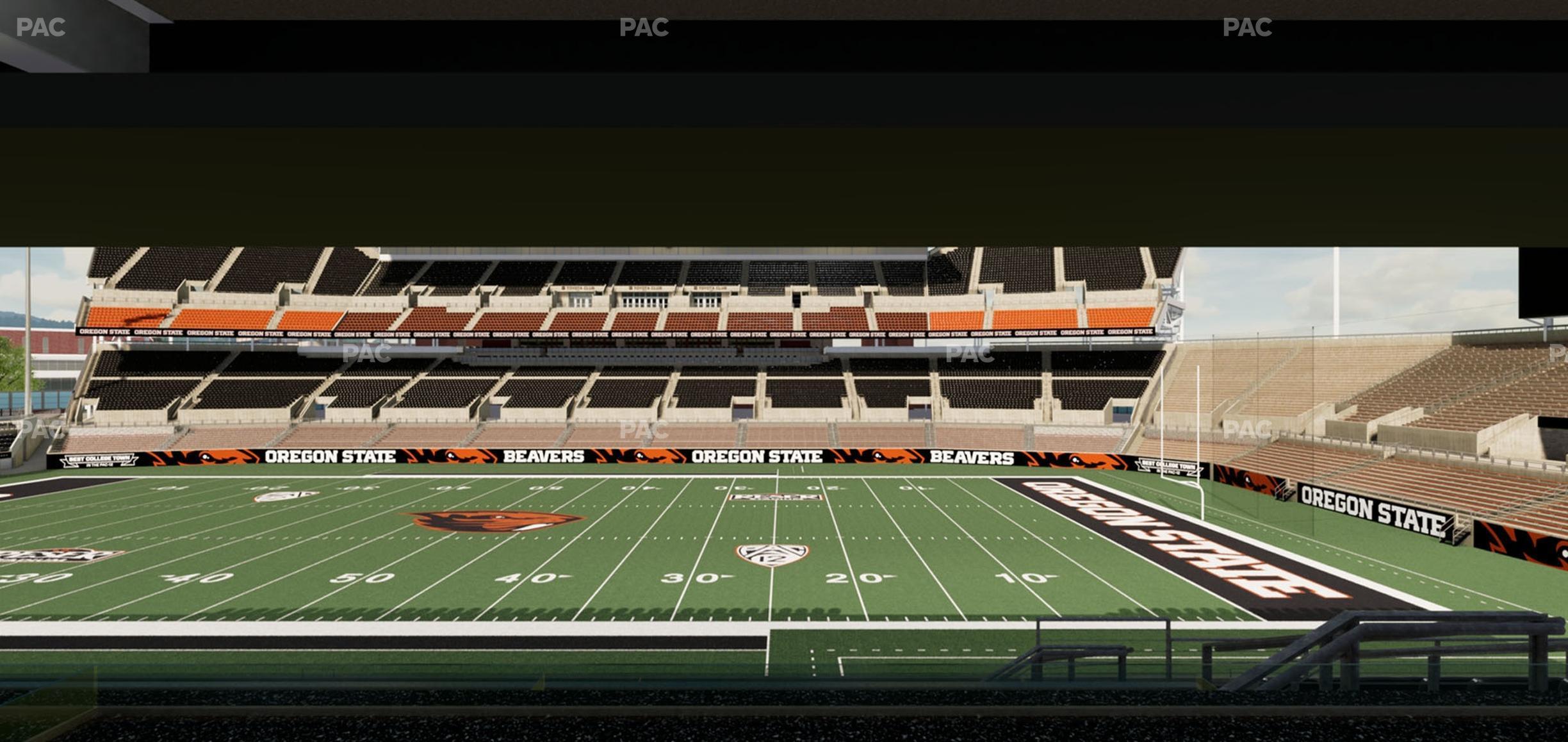 Seating view for Reser Stadium Section Box 3