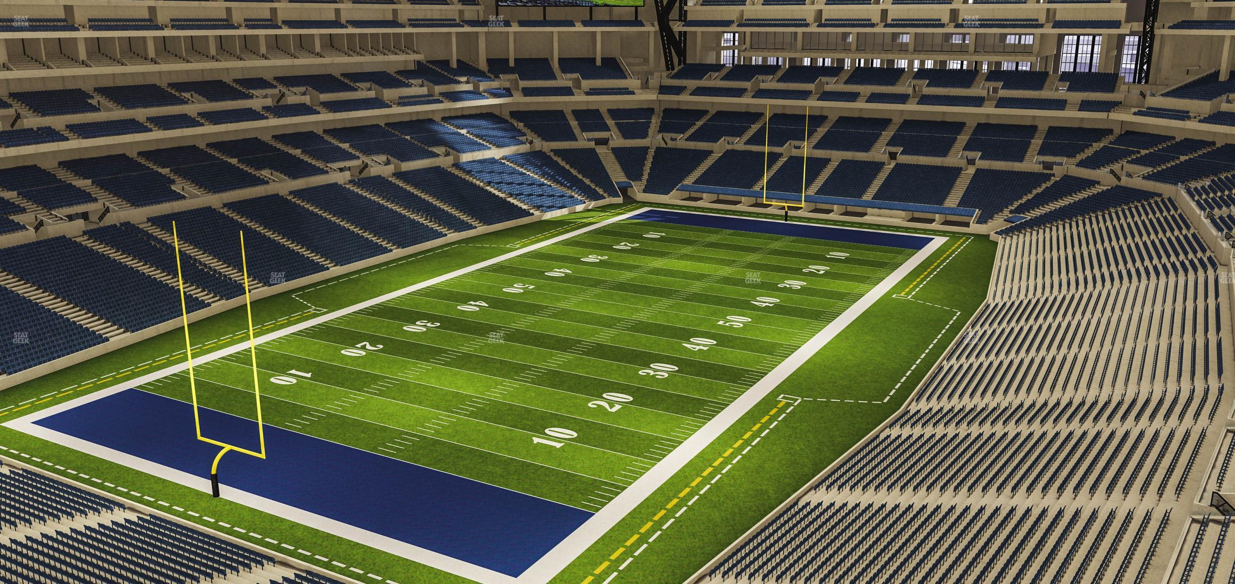 Seating view for Lucas Oil Stadium Section 549