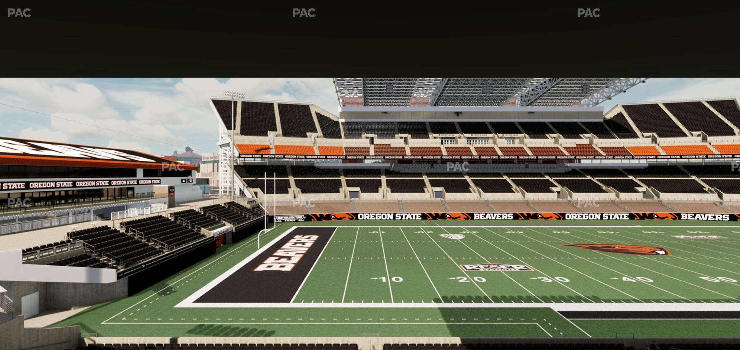 Seating view for Reser Stadium Section West Club 5