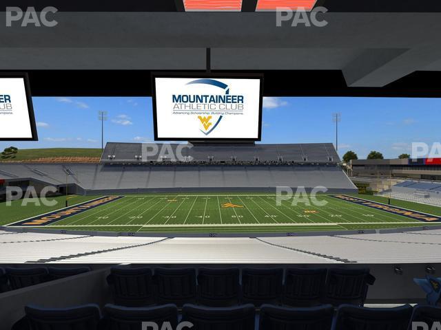 Seating view for Mountaineer Field at Milan Puskar Stadium Section Field Box 18