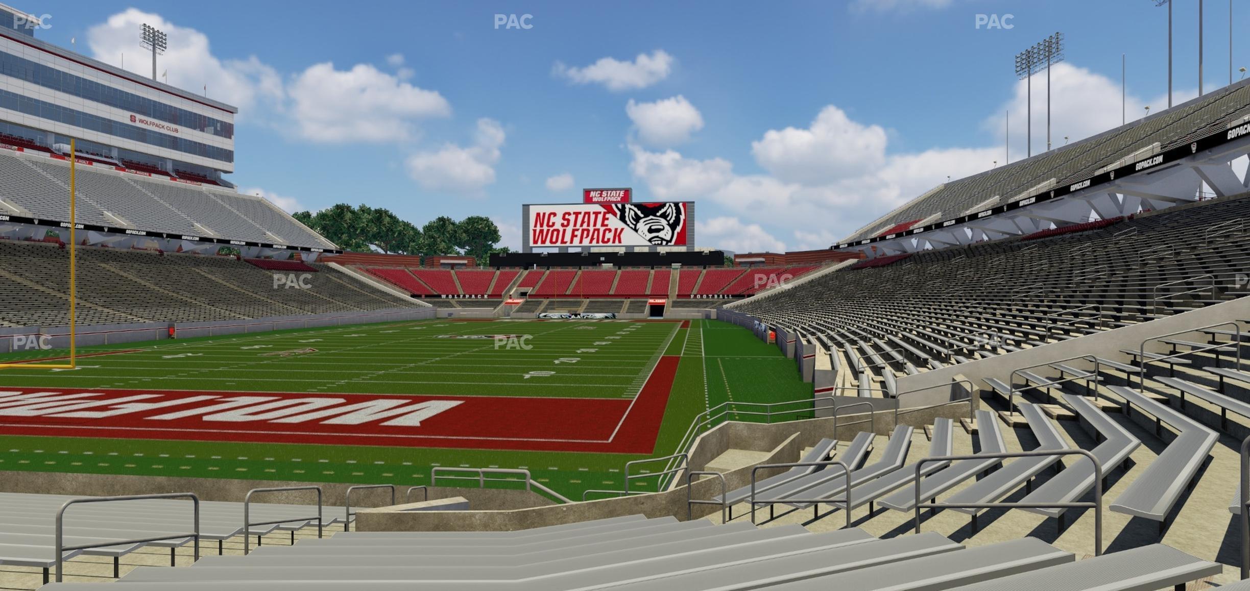 Seating view for Carter-Finley Stadium Section 112