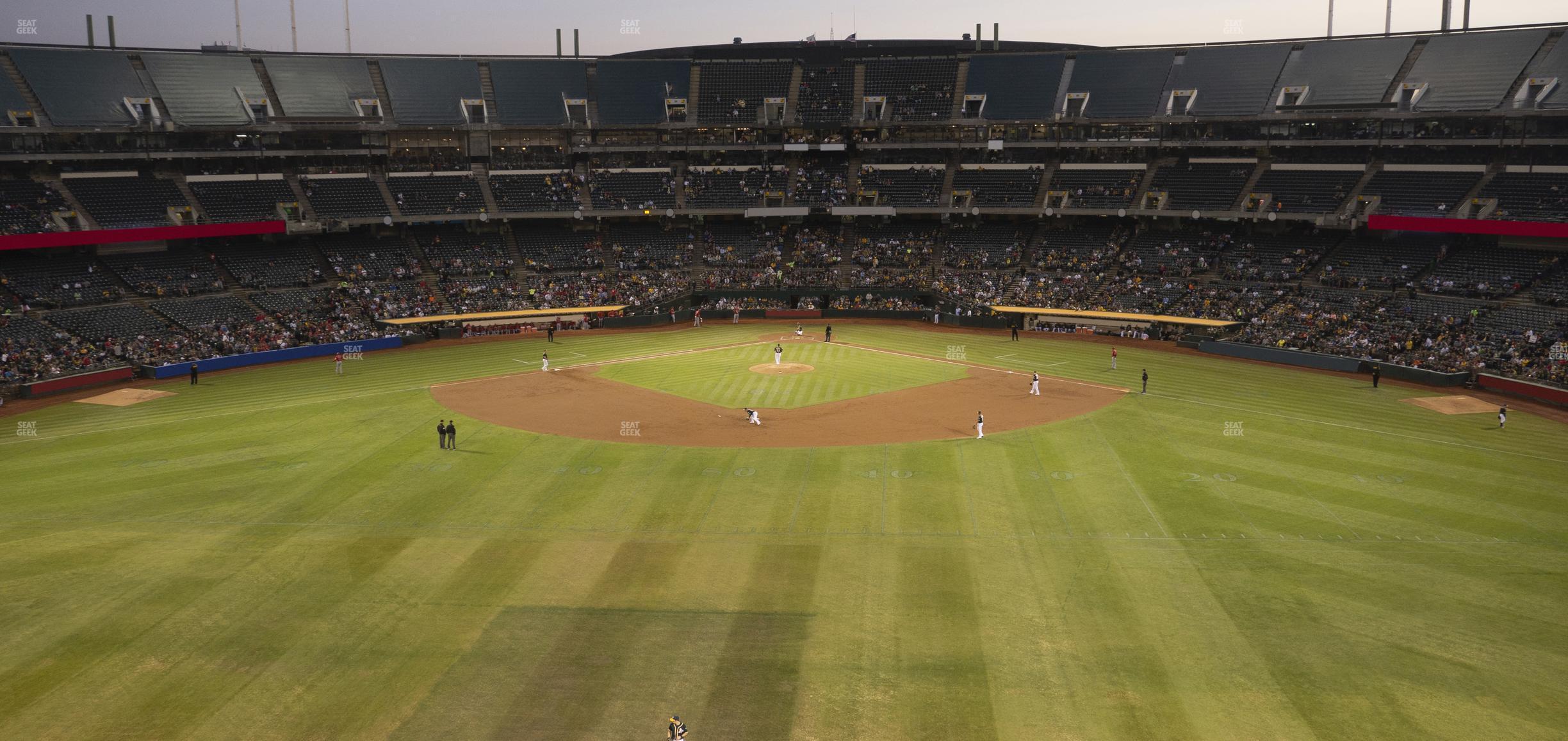 Seating view for Oakland Coliseum Section 241