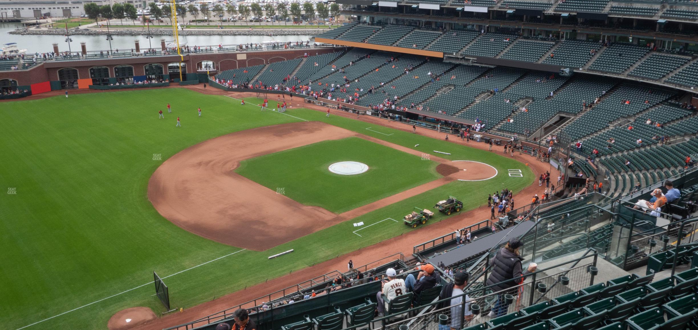 Seating view for Oracle Park Section View Box 327