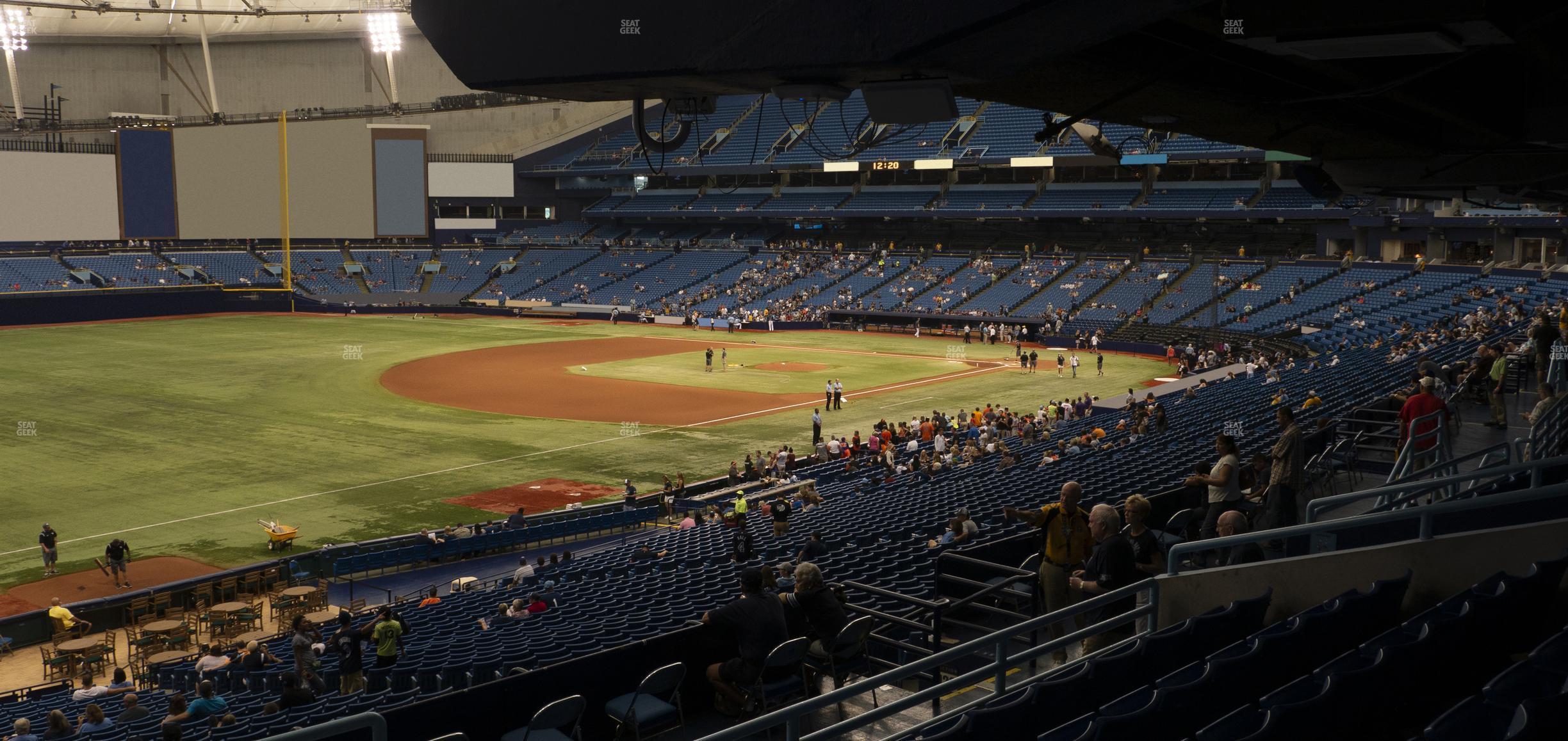 Seating view for Tropicana Field Section 131