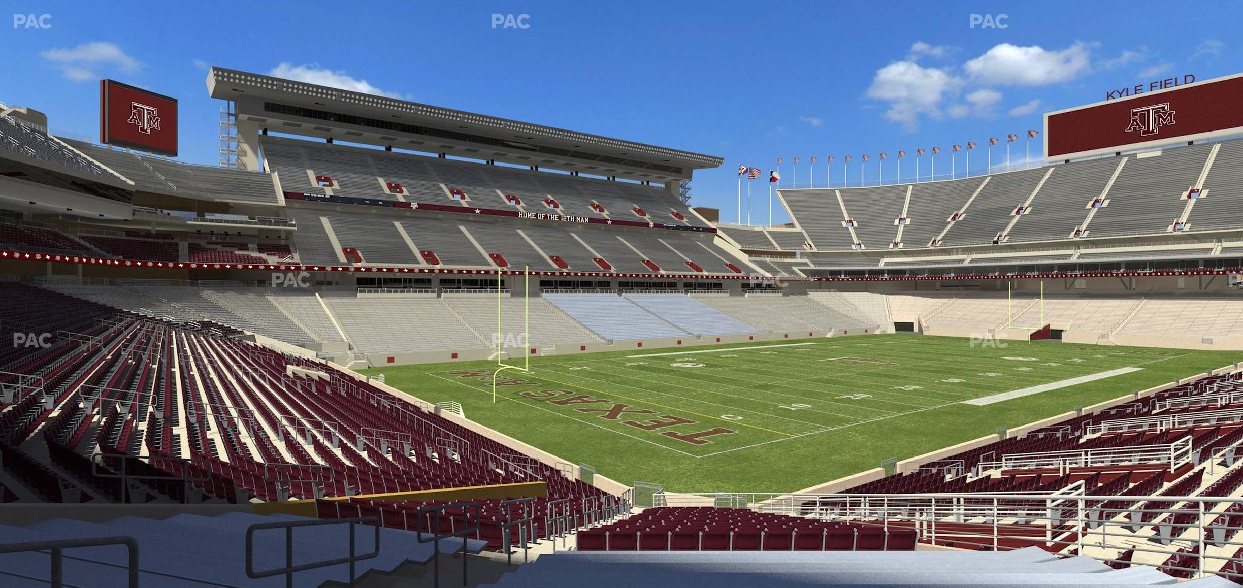 Seating view for Kyle Field Section 114