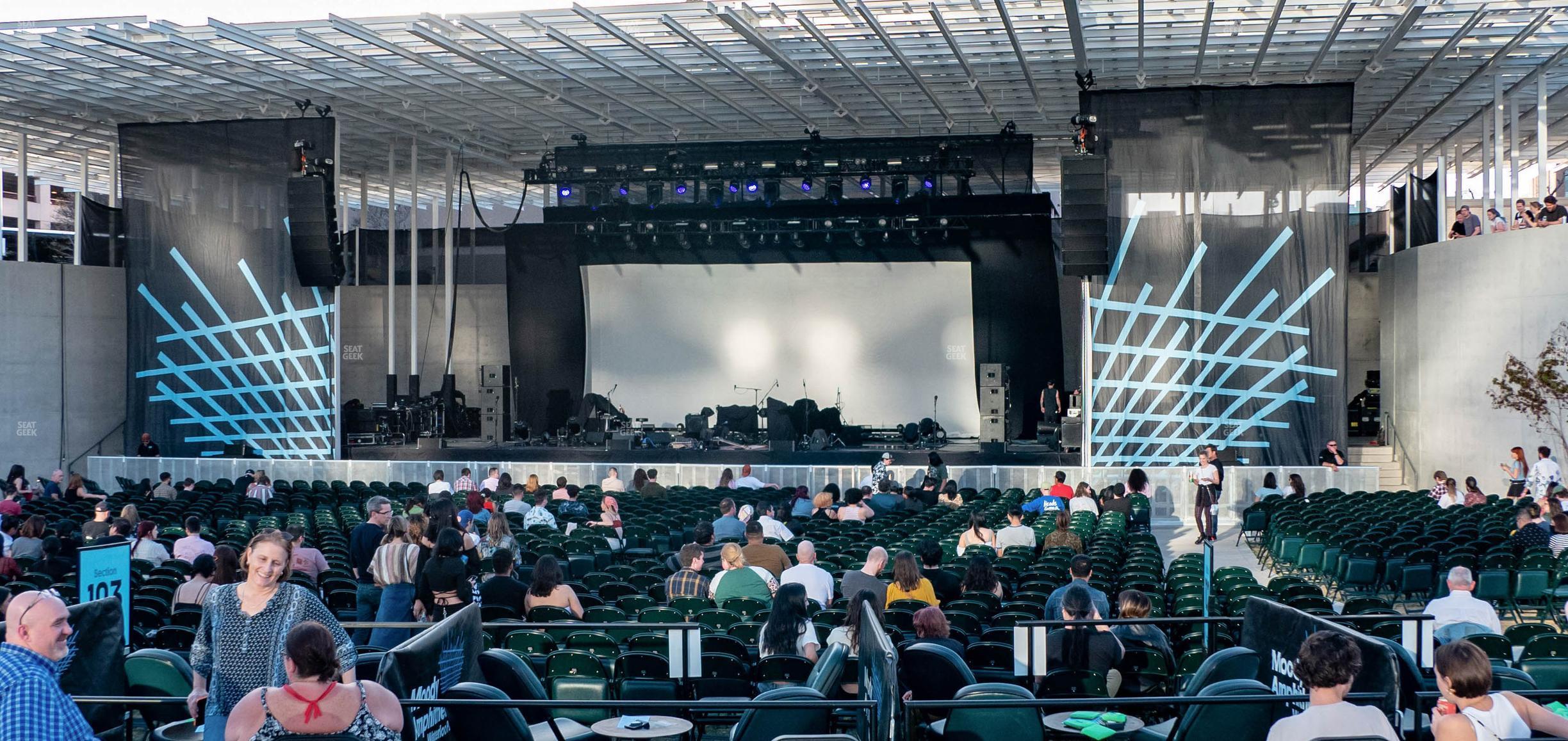 Seating view for Moody Amphitheater Section Reserved Lawn