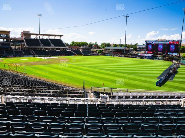 Seating view for Rio Grande Credit Union Field at Isotopes Park Section 130